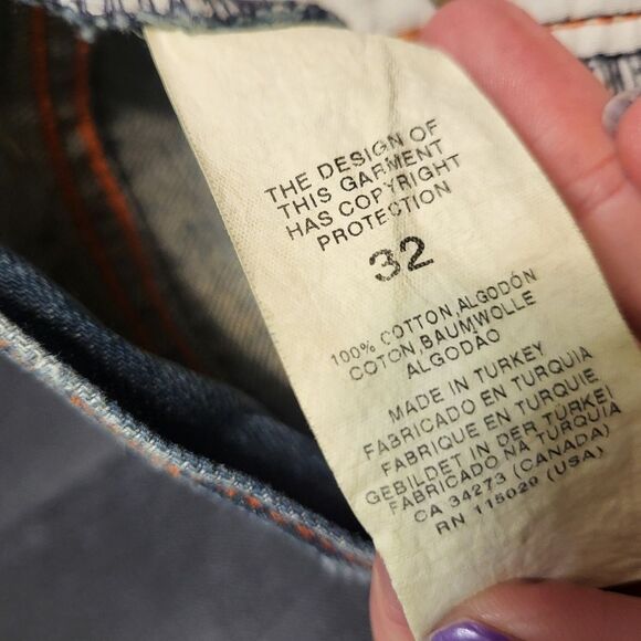 Custo Barcelona Mens Straight Blue Jeans, Waist 32x32 - Picture 13 of 14